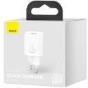 Baseus Super Si kiirlaadija 1C CCSUP-B02, AC 100V-240V~, 50/60Hz, 0.8A, 5V=3A, 9V=2A, 12V=1.67A, 20W Max.