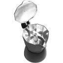 Adler Espresso kohvimasin AD 4421, 320ml, 6 tassi, alumiiniumisulamist, must