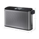 Sharp OSAKA Stereo Portable Digital Radio | DR-P540(GY) | USB port | Bluetooth | FM radio | Wireless connection