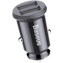 Baseus Auto Laadija, CCALL-ML01, 2xUSB, 5V, 3.1A, 15W, must, 2 laadimisporti