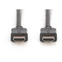 Digitus HDMI augstas ātruma savienojuma kabelis AK-330107-100-S, 10m, 3D pārraide, melns, HDMI - vīrie&scaron;u