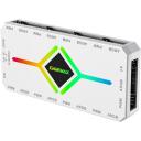 Gamemax V4.0 ARGB PWM HUB WT, 136g, 11.8cm, 5.5cm, 1.7cm, heleduse reguleerimise nupp, 4-pin PWM pistik