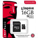 Kingston microSDHC UHS-I KAART SDCIT2/16GB, 16 GB, A1, V30, U3, 100 MB/s, SD adapter, vigaste plokkide haldamine, ECC mootor