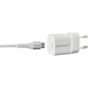 Intenso toiteadapter 7803042, 1 x USB Type-C, 100-240 V, 20 V, 30 W, kiire laadimine, 1,5 m kaabel, valge