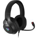 Genesis austiņas, Neon 213 RGB, NSG-2306, 20-20000 Hz, 32 &Omega;, -42 dB, vadu, melnas, RGB apgaismojums, skaļuma regulē&scaron;ana