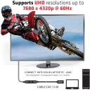 Club3D кабель-удлинитель DisplayPort CAC-1120 1м 8K60Hz DSC 1.2 HBR3 HDR, Mini DisplayPort F, DisplayPort M