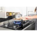Iseasy gaasipliit MGBG-775S2, 5 tsooni, 1x1kW, 2x1.75kW, 1x2.7kW, 1x3.3kW, automaatne gaasi v&auml;ljal&uuml;litus, klaaspind