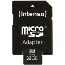 Intenso atminties kortelė micro SDHC 3413480 32 GB, skaitymo greitis 25 MB/s, klasė 10, atspari vandeniui, smūgiams, SD adapteris