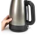 Black Decker elektriskā tējkanna BXKE2201E ES9580040B, 2200 W, 1.7 L, nerūsējo&scaron;ais tērauds, tehnopolimērs, mazgājams filtrs