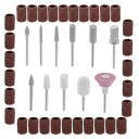 Супер удобная беспроводная маникюрная фрезмашина с 5 уровнями мощности и мега комплектом аксессуаров Розовая AD2181 Adler