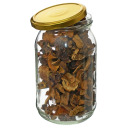 900ml stiklainis su auksiniu dangteliu Ø82/6 - 6 vnt. BROWIN 132902, 900ml, stiklas, auksinis dangtelis