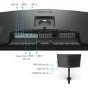 Benq USB-C monitors PD3205UA 9H.LKGLA.TPE, 31.5", UHD, 3840 x 2160, 60 Hz, 5 ms, 350 cd/m&sup2;, 1x HDMI, melns, USB centrmezgls