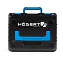 Hogert Juhtmeta nurklihvija HT2E282-B24AG 125 mm 18 V, harjadeta mootor, 10 000 RPM, 2x 4 Ah aku, 4 A laadija