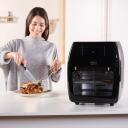 Black Decker Karstā gaisa friteris 12L ES9730030B, 1700W, 40-200&deg;C, 6h taimeris, melns, digitālais displejs, nelīpo&scaron;s