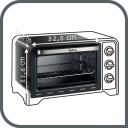 Tefal Mini ahi OF444834, 19 L, 1380 W, must, 6 k&uuml;psetusrežiimi, reguleeritav termostaat, 120 min taimer