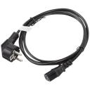 Lanberg Toitekaabel CEE 7/7 kuni IEC 320 C13 CA-C13C-10CC-0018-BK, 1.8 m, 10 A, must, Schuko, IEC C13