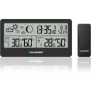 Blaupunkt Meteoroloģiskā stacija WS20BK, LCD, 3xAA baterijas, 2xAA ārējais sensors, melna, 230g