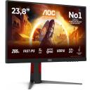AOC 24G4HA monitor, 24", 1920 x 1080, 200 Hz, 0.5 ms, 300 cd/m&sup2;, 2xHDMI, must, punane