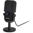 Endorfy mikrofons EY1B013, frekvence 30 - 18000 Hz, bitu ātrums 24 bit, USB Type-C, melns, galda montāža, 2 m kabelis