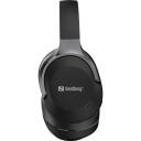 Sandberg Bezvadu ceļojumu austiņas 126-53, 228g, Melna, 32&Omega;, 20Hz-20KHz, 30h akumulatora darbības laiks, Bluetooth, ANC, ENC