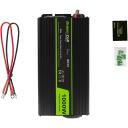 Green Cell Keitiklis INV18, 1000W, 2000W, 24V, 230V, apsaugos nuo srovės smūgių, perkaitimo apsauga
