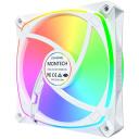 Montech Вентилятор корпуса RX120 PRO WHITE, 120mm, 12V, 1600RPM, 1.63mmH2O, HDB, 20 светодиодов, RGB контроллер в комплекте
