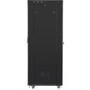 Lanberg montaažiraam FF01-8027-23BL, 27U, 800x1000mm, must, 1.5mm raami paksus, 6 jahutusventilaatorit