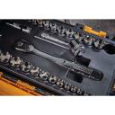 Dewalt T&ouml;&ouml;riistade komplekt DWMT45034-0 142 tk, 1/4" ja 3/8" 6 pt, 72-hamba mutriv&otilde;ti, plastikkorpus, ladustamine