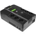 Green Cell UPS AiO 600VA 360W UPS06, 600 VA, 360 W, 1 x USB, 2 x RJ-45, 7 Ah, 1 akumuliatorius, 6 x C/F tipo, 6 ms