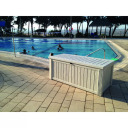 Rockwood Storage Box 570L Cream KETER 29197729508 155x72.4x64.4cm 18.2kg