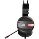 Baracuda Austiņas CONCH-B, 307g, Melna, 118dB, 32&Omega;, 2.15m, 20Hz-20KHz, Virs ausīm, Zils LED apgaismojums