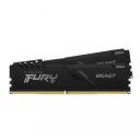 Kingston Fury Beast m&auml;lu, KF432C16BB1K2/32, 32 GB, DDR4, 3200 MT/s, 1.35 V, CL16, 2x16 GB, Dual rank, XMP 2.0