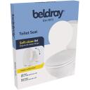 Beldray Tualetes sēdeklis LA030252UFFEU7, 37.3x44.5cm, antibakteriāls, mīksta aizvēr&scaron;anās, viegla uzstādī&scaron;ana