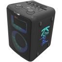 Portatiivne Bluetooth peo k&otilde;lar RGB valgustusega kuni 8 tunni aku t&ouml;&ouml;ajaga Ultra Bass mikrofoni/instrumendi sisenditega ja IPX4 Vegas Must 1073414 KLIPSCH