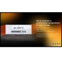 Smart premium-class infrared and convection heater up to 30m² 700W 11mm tempered glass panel with Wi-Fi 110×40×4 cm black AGH0002S Aeno