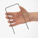 Agrotekstila stiprinājumi, tērauda, U-veida - 100 gab. BIOOGROD 722902, 7.7x0.3x15.1 cm