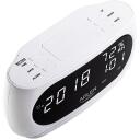 Adler Digitaalne &auml;ratuskell AD 1186W, 230V, 9V, LED ekraan, termomeeter, kalender, snooze funktsioon
