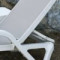 Sauļošanās krēsls 197X71.3XH46.5cm RESORT, bēšs/balts, 28575, HOME4YOU