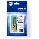 Brother Tintes kasetne MODELIS LC421XLVAL, 4-pak, līdz 500 lappusēm, melna, dzeltena, zila, sarkana, oriģināla