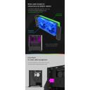 Zalman Datoru korpuss S5 Black, 2x3.5", 6x2.5", 7 sloti, 1xUSB 3.0, 2xUSB 2.0, RGB, 465x212x398mm, Melns