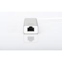Digitus 3-port USB centrmezgls un Gigabit LAN adapteris DA-70250-1, 3xUSB 3.0, 1xRJ45, 1000 Mbps, plūsmas kontrole, WOL