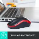 Logitech USB optiline hiir M185 910-002238, 1000DPI, 2 nuppu, 1 AA aku, Nano vastuv&otilde;tja, v&auml;rv: hall