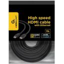Gembird HDMI kabelis 15m CC-HDMI4-15M 4K 60Hz, 10 Gbit/s, Juodas, Vyras/Vyras, Aukso kontaktai