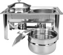 Ēdienu sildītājs zupām ar 2x4,5L katliem, YG-04125, YATO, nerūsējošā tērauda, elegants dizains, 600x350x370 mm