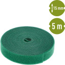 Sodo Velcro augalų tvirtinimo juosta, &scaron;viesiai žalia, 15 mm x 5 m BIOOGROD 722506