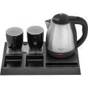 Adler Viesnīcas tējkanna AD 1354, 1.2 L, 1500 W, melna, tērauda, 2 krūzes 320 ml, automātiskā izslēg&scaron;anās