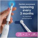 Oral-B Vahetatavad hambaharja pead iO Gentle Care refill, 4 pead, 4000 harjaste, valge