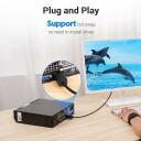 Vention Видео кабель DP на DVI 1м HAFBH, 5.2мм, черный, 1080p, 60Гц, 3D, Plug and Play, алюминиевая фольга, медь