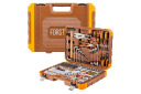 Įrankių rinkinys, FORSTIME, FT-41421-5, 142 dalys, 1/4", 3/8", 1/2" dydžiai, 6-kampis (4-32 mm)
