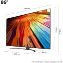 LG AI UT81 4K TV | 86UT81003LA | 86 | Smart TV | webOS24 | UHD | Black